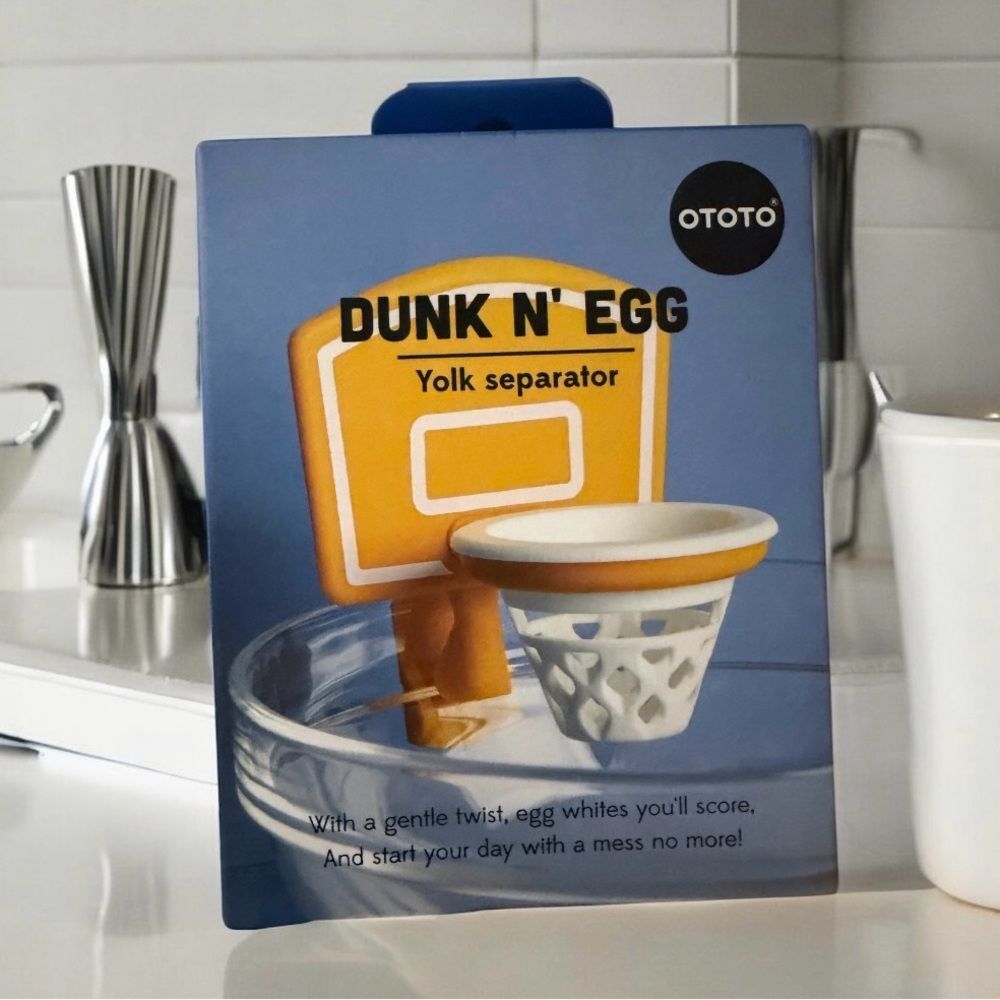 Dunk N' Egg Yolk Separator - Yellow and White